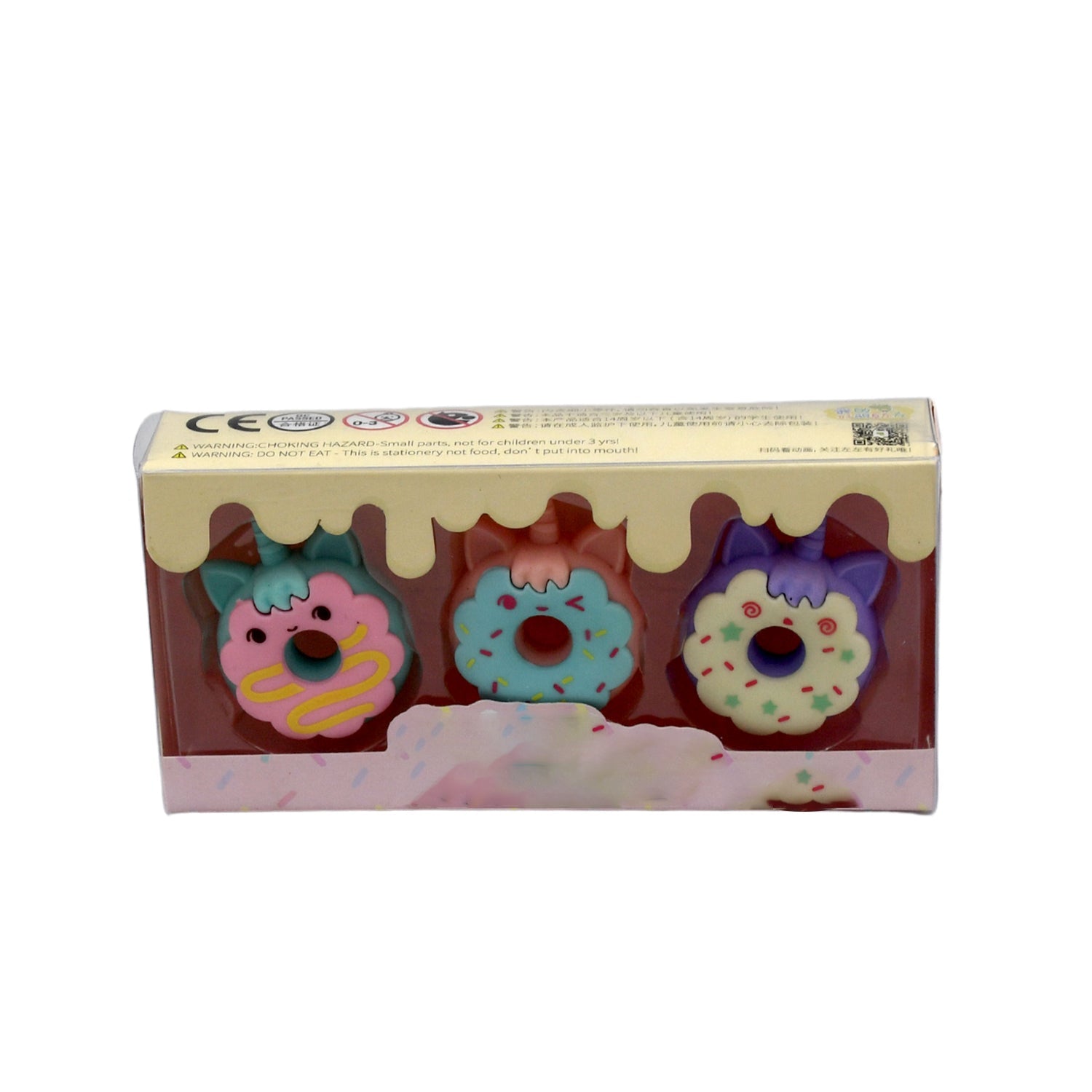 4573 Tree Small Sized Cartoon Themed Non-Toxic Donut Erasers, School Stationery | for Kids - Boys & Girls | Birthday Gift |Return Gift (3pc Set) 4573 Tree Small Sized Cartoon Themed Non-Toxic Donut Erasers, School Stationery | for Kids - Boys & Girls | Birthday Gift |Return Gift (3pc Set)